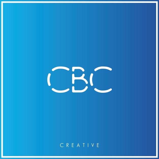 CBC Premium Vector último diseño de logotipo creativo Ilustración vectorial de logotipo mínimo monograma