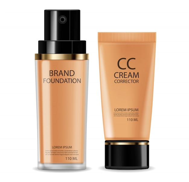 CC crema fundación cosmética realista.