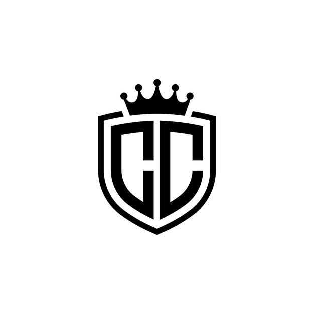 CC Monogram Logo Design letra texto nombre símbolo monocromo logotipo alfabeto carácter simple logo