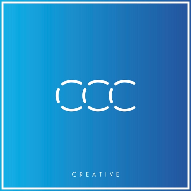 CCC Premium Vector último diseño de logotipo diseño creativo de logotipo vector ilustración monograma de logotipo mínimo