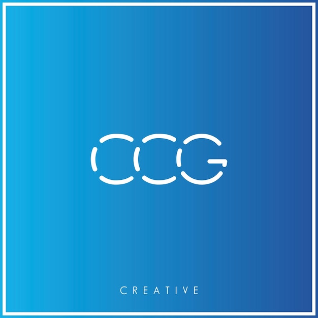 CCG Premium Vector último diseño de logotipo diseño creativo de logotipo vector ilustración monograma de logotipo mínimo