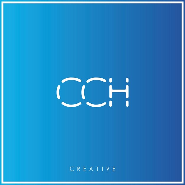 CCH Premium Vector último diseño de logotipo Diseño creativo de logotipo Ilustración vectorial Logotipo mínimo Monograma
