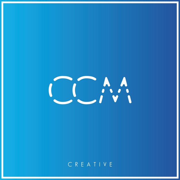 CCM Premium Vector último diseño de logotipo diseño creativo de logotipo vector ilustración monograma de logotipo mínimo