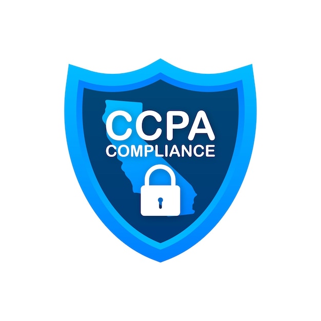 Ccpa, gran diseño para cualquier propósito. icono de vector de seguridad. información del sitio web. seguridad de internet. protección de datos. ilustración vectorial.