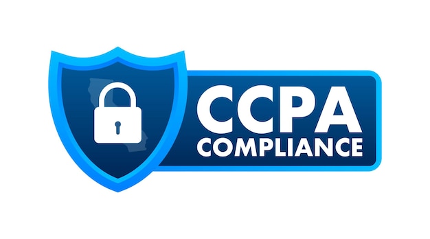 Ccpa gran diseño para cualquier propósito Icono de vector de seguridad Información del sitio web Seguridad en Internet