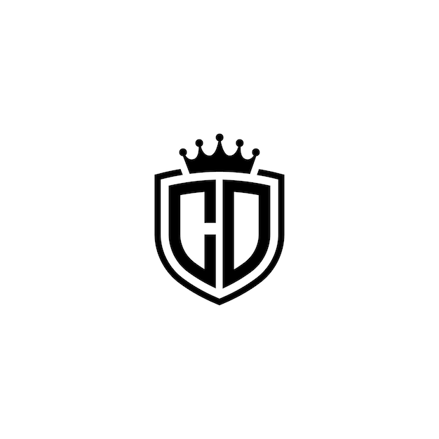 CD Monogram Logo Diseño carta texto nombre símbolo monocromo logotipo alfabeto carácter simple logo