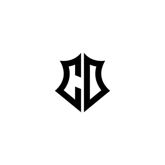 CD Monogram Logo Diseño carta texto nombre símbolo monocromo logotipo alfabeto carácter simple logo