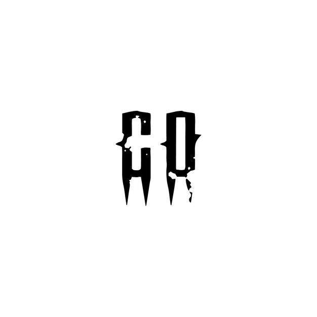 CD Monogram Logo Diseño carta texto nombre símbolo monocromo logotipo alfabeto carácter simple logo