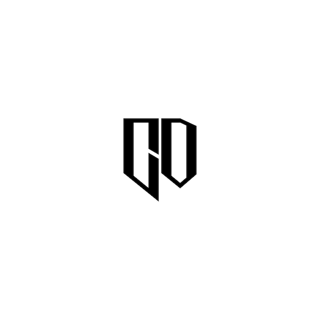 CD Monogram Logo Diseño carta texto nombre símbolo monocromo logotipo alfabeto carácter simple logo