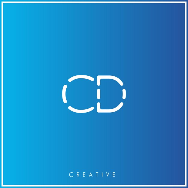 CD Premium Vector último diseño de logotipo Logotipo creativo Ilustración vectorial letras del logotipo Logotipo creativo