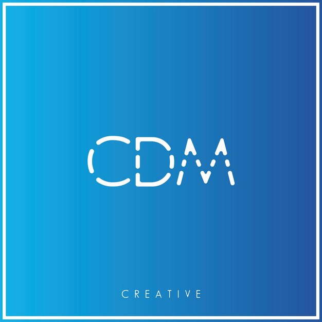 CDM Premium Vector último diseño de logotipo diseño creativo de logotipo vector ilustración monograma de logotipo mínimo