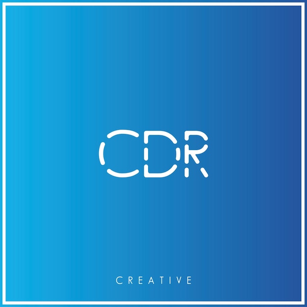 Vector cdr premium vector último diseño de logotipo diseño creativo de logotipo vector ilustración monograma de logotipo mínimo