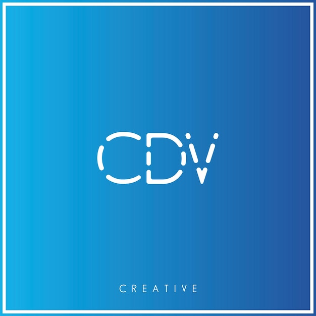 CDV Premium Vector último diseño de logotipo diseño creativo de logotipo ilustración vectorial monograma de logotipo mínimo