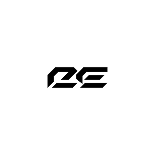 CE Monogram Logo Design letra texto nombre símbolo monocromo logotipo alfabeto carácter simple logo