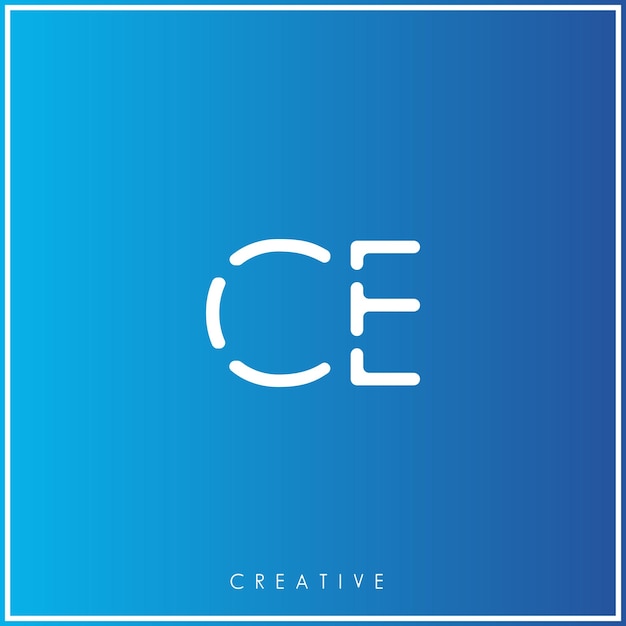 CE Premium Vector último diseño del logotipo Creative Logo Vector Ilustración de las letras del logotipo Logo Creative