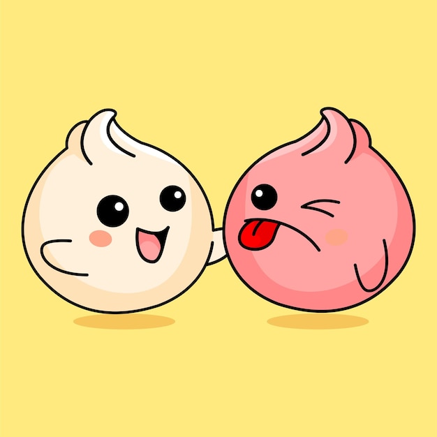 Cebolla blanca roja ajo comida sabor mascota dibujos animados ilustración clipart diseño kawaii