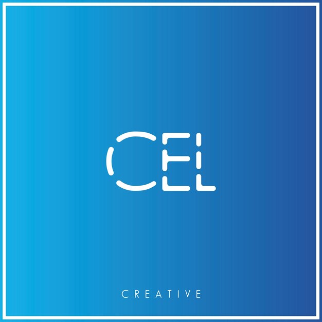 CEL Premium Vector último diseño de logotipo diseño creativo de logotipo vector ilustración monograma de logotipo mínimo