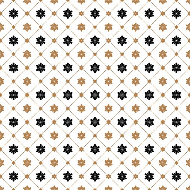 Celda, cuadrícula con líneas diagonales y flores de fondo transparente, patrón.