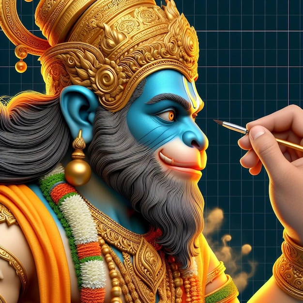 Celebra el nacimiento del Señor Hanuman Feliz Hanuman Jayanti vector