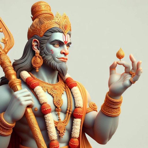 Vector celebra el nacimiento del señor hanuman feliz hanuman jayanti vector