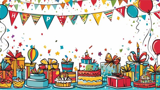 Celebra con nosotros una alegre invitación de cumpleaños