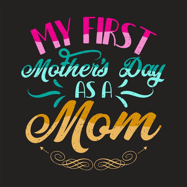 Celebra el primer día de la madre como madre con este diseño único para ropa y ideas de regalos hoy