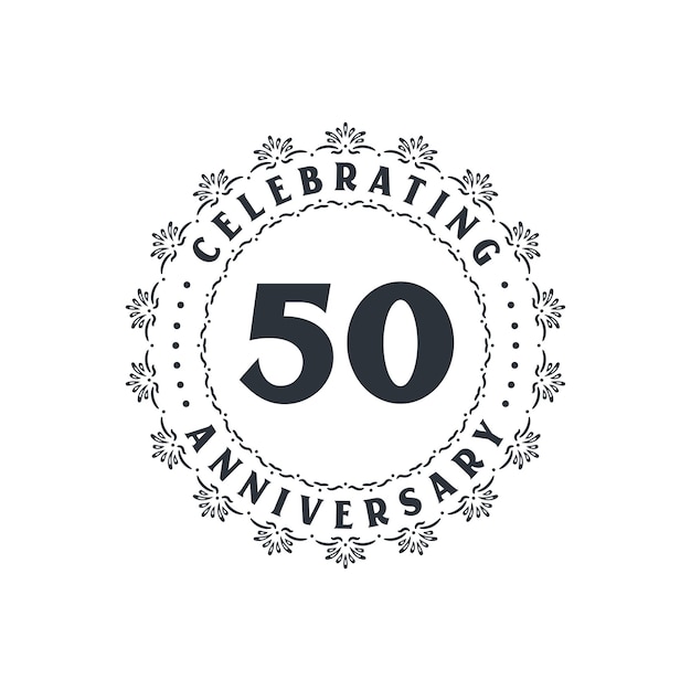 Celebración del 50 aniversario Tarjeta de felicitación por el 50 aniversario