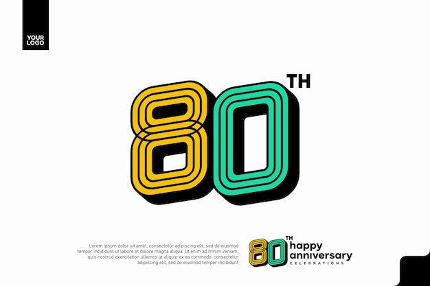 Celebración del 80 aniversario con un diseño colorido
