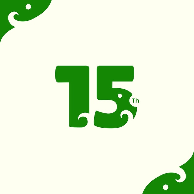 Celebración del aniversario del número de diseño natural