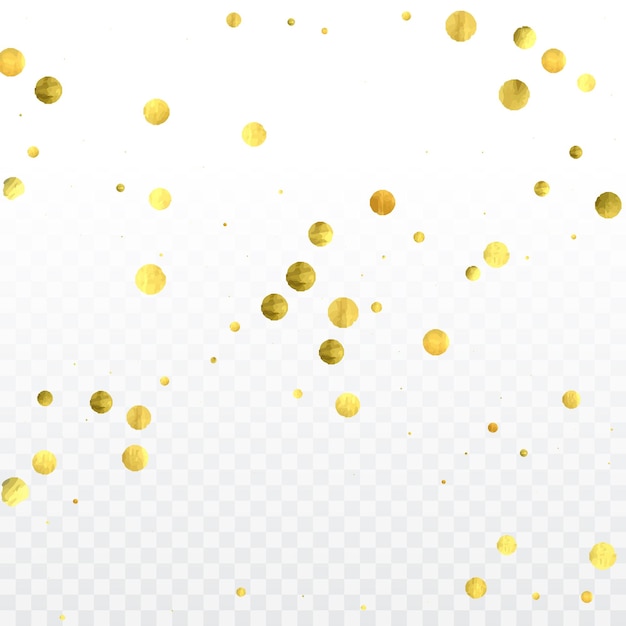 Celebración de confeti de oro. Fondo de invitación de la fiesta de cumpleaños. telón de fondo de tarjetas de felicitación navideñas festivas vectoriales. plantilla de invitación para bodas.