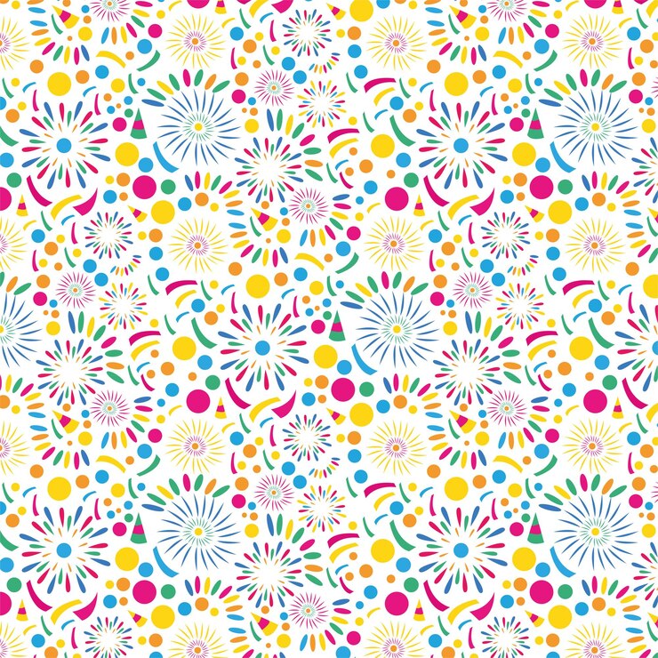 Vector celebración de confeti de papel de patrón de fiesta