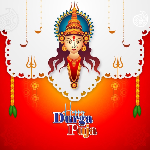 Celebración cultural del festival Navratri y Durga Puja.