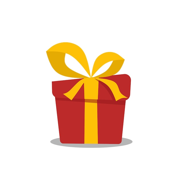 celebración de cumpleaños de caja de regalos sorpresa roja