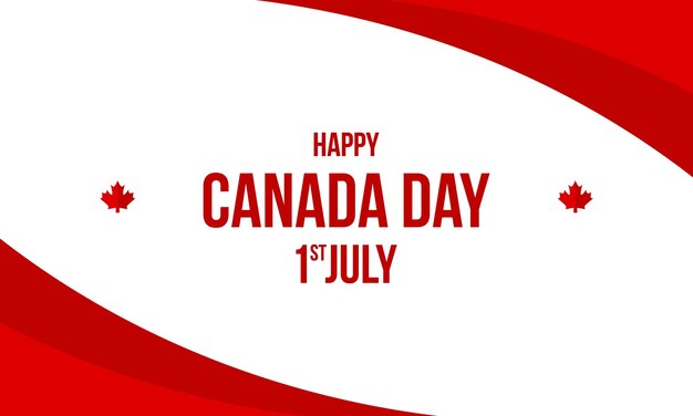 Vector celebración del día de canadá de diseño plano