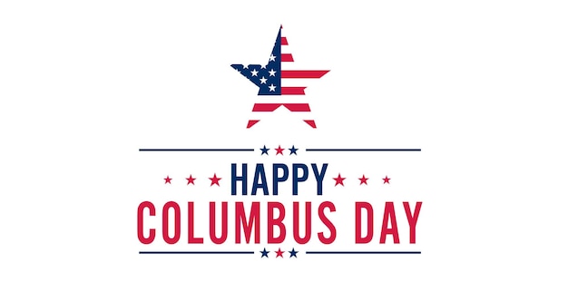 Celebración del Día de Colón con silueta de barco Ilustración vectorial Diseño de fondo del Día de Columbus