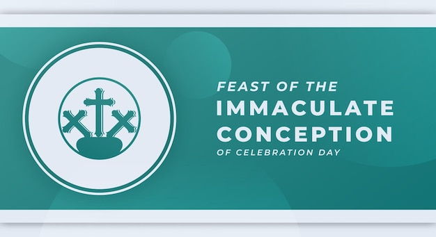 Vector celebración del día de la inmaculada concepción ilustración de diseño vectorial para carteles de fondo anuncios publicitarios