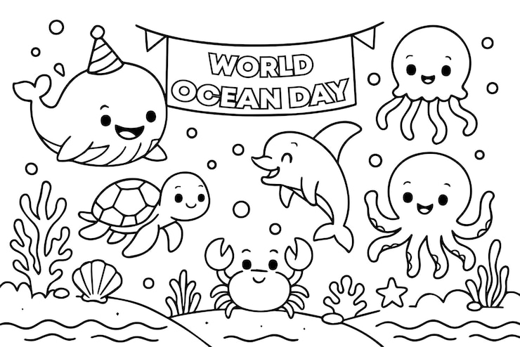 Celebración del Día Mundial del Océano con los animales marinos