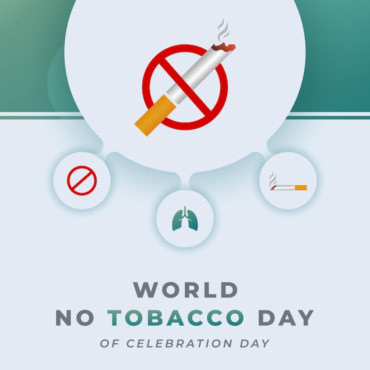 Vector celebración del día mundial sin tabaco