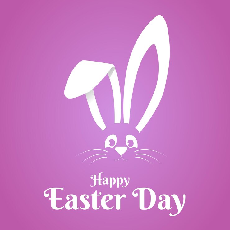 La celebración del día de Pascua de los dibujos animados de White Rabbit