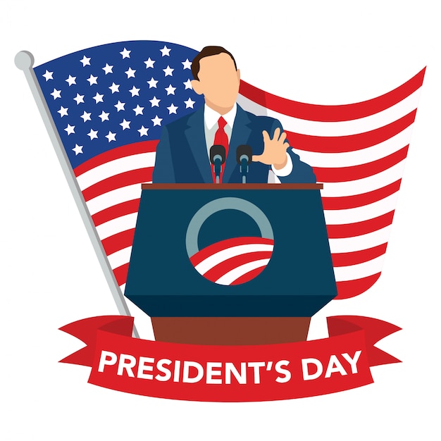 Celebración del día del presidente, presidente de estados unidos