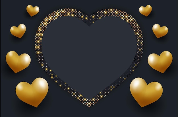 Celebración del día de San Valentín de diseño de plantilla