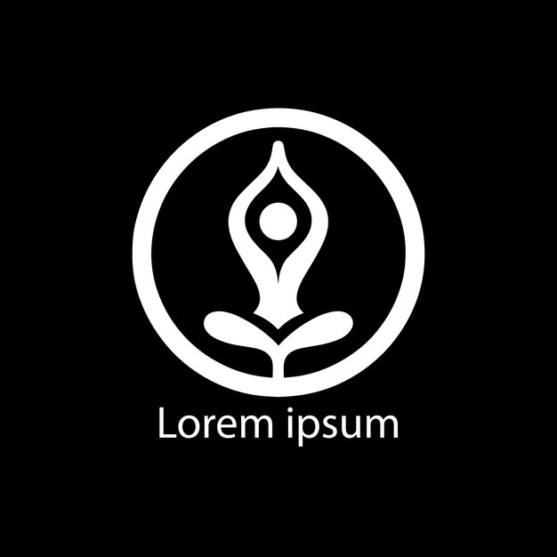 una celebración del diseño del logotipo de yoga