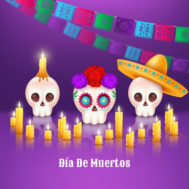 Celebración del evento Dia de muertos