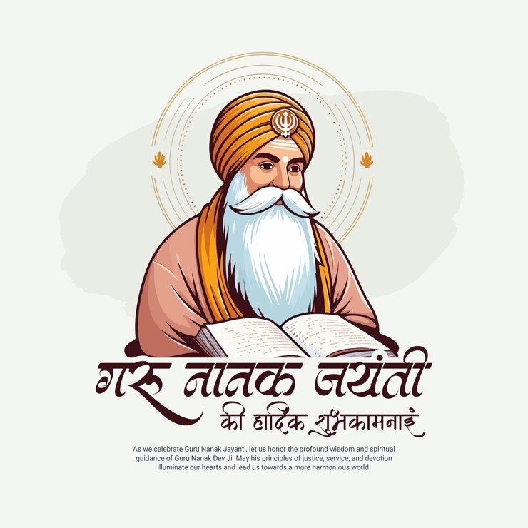 Vector celebración del festival guru nanak jayanti plantilla de banner de publicaciones en las redes sociales