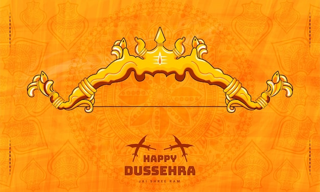 Celebración del festival indio Happy dussehra victoria sobre el mal Traducción al inglés Happy Dussehra