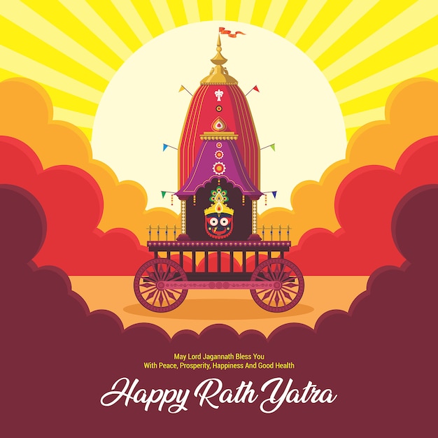 Celebración del festival ratha yatra para lord jagannath, balabhadra y subhadra. lord jagannath puri odisha dios rathyatra festival.