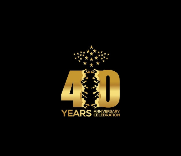 Celebración de las festividades Días 40 aniversario Invitaciones a las fiestas Eventos