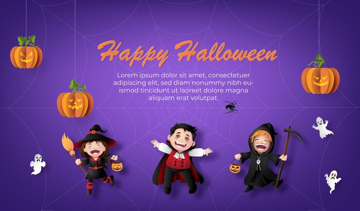 Celebración horrorosamente divertida de Halloween