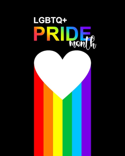 Celebración del Mes del Orgullo LGBTQ con Corazón Arcoíris