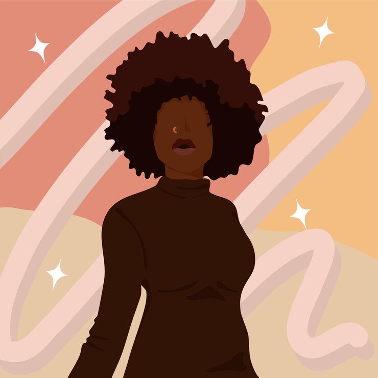 Vector celebración de las mujeres negras.